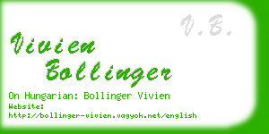 vivien bollinger business card
